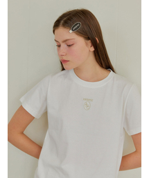 ANC EMBROIDERY LOGO TEE_WHITE