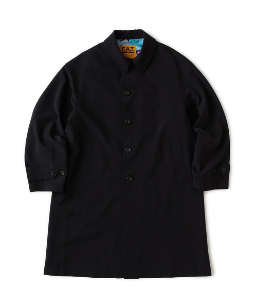 FAT(エフエイティー)の「N.T. "CLOUDER"(ステンカラーコート・メンズ・ブラック・JUMBO(XXL)/FAT(XL)/SKINNY(L)/TITCH(M))」の1枚目の写真