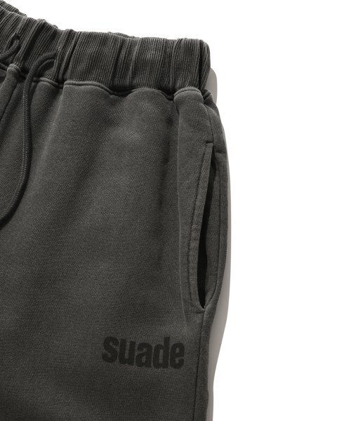 suade（スエード）の「WASHED LOGO PANTS [PIGMENT BLACK]（スウェットパンツ・レディース・その他・MEDIUM/X-LARGE/LARGE）」の5枚目の写真