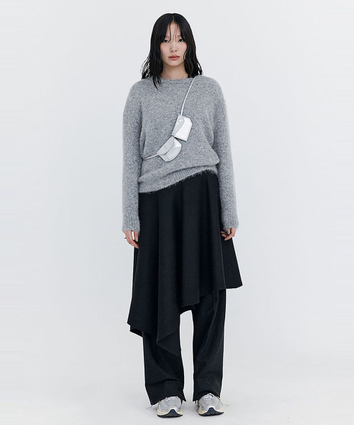 WNDERKAMMER(ブンダーカンマー)の「ローカットウールドレス_チャコール(ワンピース・レディース・その他・SMALL/MEDIUM)」の2枚目の写真