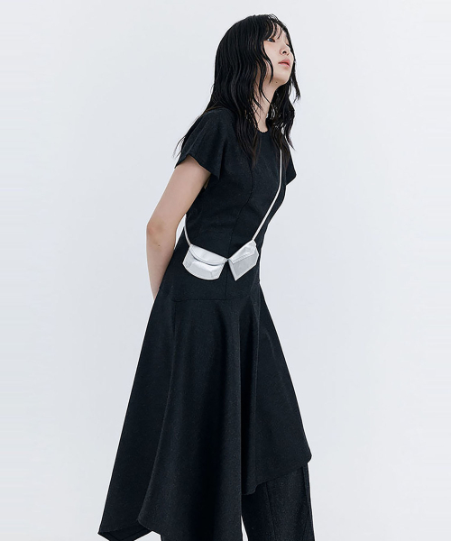 WNDERKAMMER(ブンダーカンマー)の「ローカットウールドレス_チャコール(ワンピース・レディース・その他・SMALL/MEDIUM)」の3枚目の写真