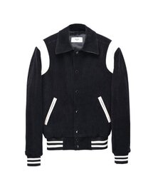 ROLLINGSTUDIOS（ローリングスタジオ）の「CORDUROY VARSITY JACKET BLACK（スタジャン）」