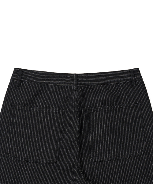 EXCONTAINER(エックスコンテナ)の「ピンストライプワイドデニムパンツ(ブラック)(デニムパンツ・メンズ・その他・MEDIUM/LARGE/X-LARGE/SMALL)」の15枚目の写真