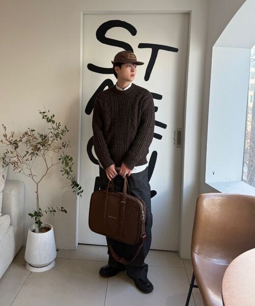 EXCONTAINER(エックスコンテナ)の「ピンストライプワイドデニムパンツ(ブラック)(デニムパンツ・メンズ・その他・MEDIUM/LARGE/X-LARGE/SMALL)」の10枚目の写真
