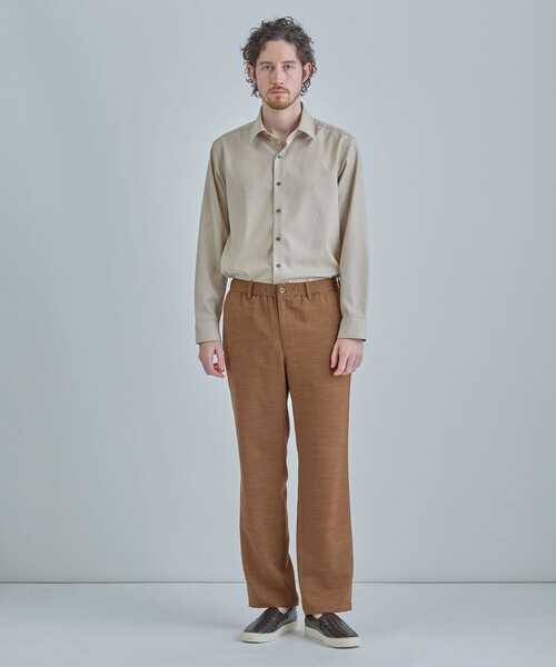 MEN'S BIGI(メンズビギ)の「トリアセリネン調ストレッチ カジュアルシャツ<接触冷感/UVカット/ストレッチ/防シワ/EASY CARE>(シャツ/ブラウス・メンズ・サックスブルー/ブラック/ボルドー/ベージュ・01/02/03/04)」の15枚目の写真