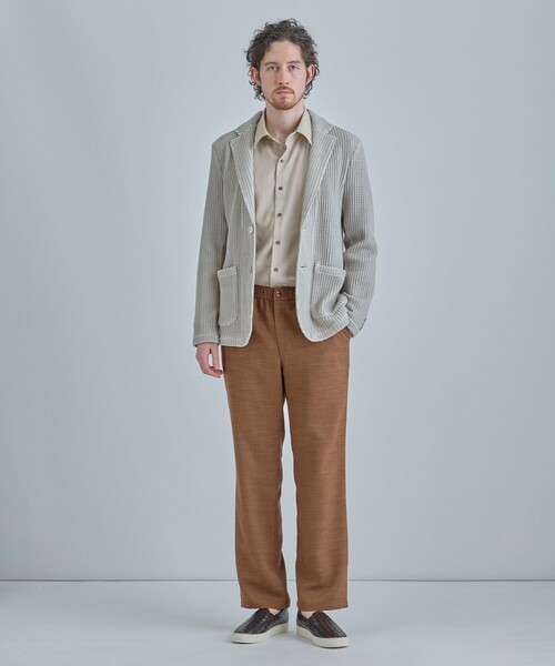 MEN'S BIGI(メンズビギ)の「トリアセリネン調ストレッチ カジュアルシャツ<接触冷感/UVカット/ストレッチ/防シワ/EASY CARE>(シャツ/ブラウス・メンズ・サックスブルー/ブラック/ボルドー/ベージュ・01/02/03/04)」の14枚目の写真