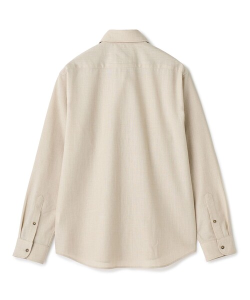 MEN'S BIGI(メンズビギ)の「トリアセリネン調ストレッチ カジュアルシャツ<接触冷感/UVカット/ストレッチ/防シワ/EASY CARE>(シャツ/ブラウス・メンズ・サックスブルー/ブラック/ボルドー/ベージュ・01/02/03/04)」の20枚目の写真
