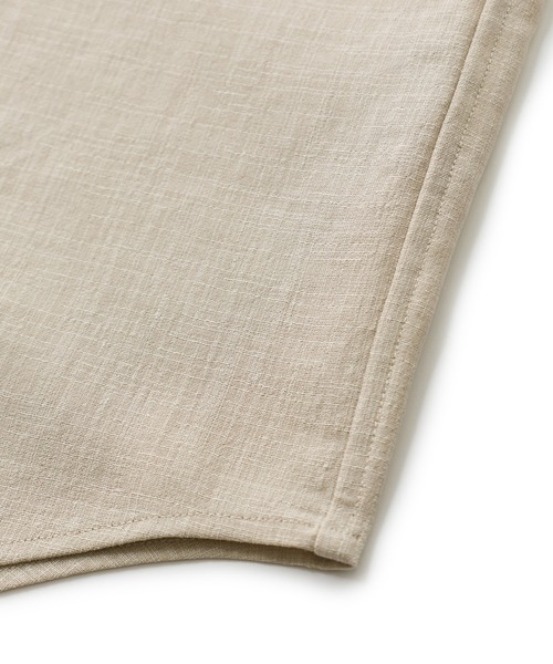 MEN'S BIGI（メンズビギ）の「トリアセリネン調ストレッチ カジュアルシャツ＜接触冷感/UVカット/ストレッチ/防シワ/EASY CARE＞（シャツ/ブラウス・メンズ・サックスブルー/ブラック/ボルドー/ベージュ・01/02/03/04）」の7枚目の写真