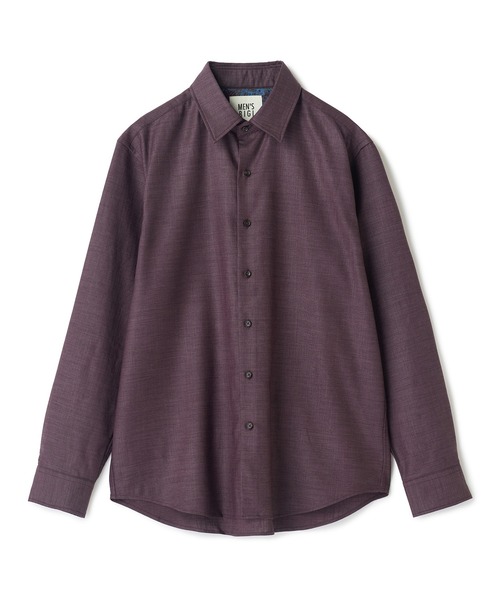 MEN'S BIGI（メンズビギ）の「トリアセリネン調ストレッチ カジュアルシャツ＜接触冷感/UVカット/ストレッチ/防シワ/EASY CARE＞（シャツ/ブラウス・メンズ・サックスブルー/ブラック/ボルドー/ベージュ・01/02/03/04）」の9枚目の写真