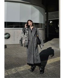 amel（エイメル）の「シャギーチェスターコート / グレー（テーラードジャケット）」