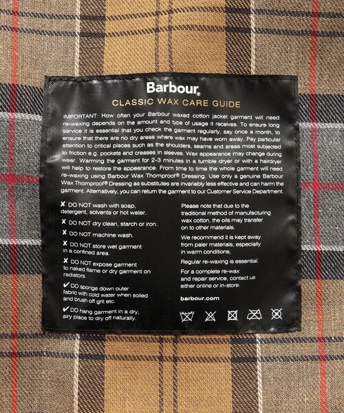Barbour(バブアー)の「【Barbour/バブアー】OS TRANSPORT WAX JACKET(その他アウター・メンズ・スミクロ/ブラック/カーキ・36/38/40)」の4枚目の写真