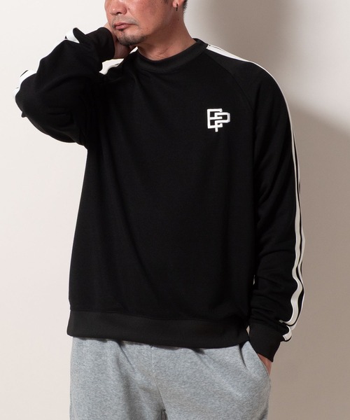 BAYBLO（ベイブロ）の「(SA) 裏起毛 ライン ロゴ トレーナー（スウェット・メンズ・ブラウン/ブラック/アイボリー/グレー・M/L/LL）」の5枚目の写真