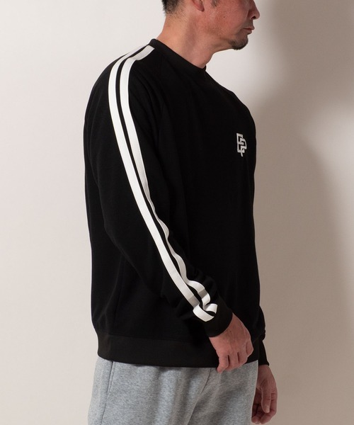 BAYBLO（ベイブロ）の「(SA) 裏起毛 ライン ロゴ トレーナー（スウェット・メンズ・ブラウン/ブラック/アイボリー/グレー・M/L/LL）」の7枚目の写真