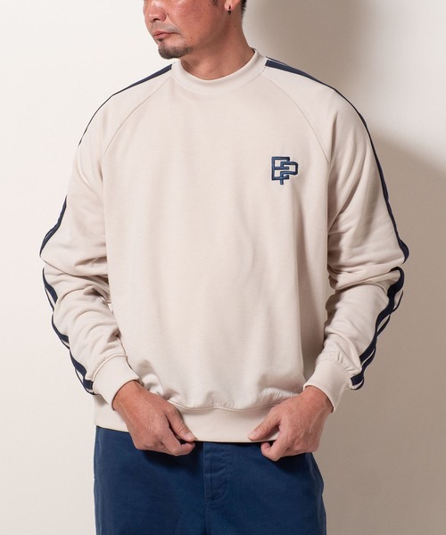 BAYBLO（ベイブロ）の「(SA) 裏起毛 ライン ロゴ トレーナー（スウェット・メンズ・ブラウン/ブラック/アイボリー/グレー・M/L/LL）」の10枚目の写真