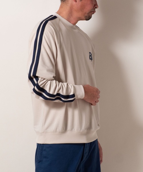 BAYBLO（ベイブロ）の「(SA) 裏起毛 ライン ロゴ トレーナー（スウェット・メンズ・ブラウン/ブラック/アイボリー/グレー・M/L/LL）」の12枚目の写真