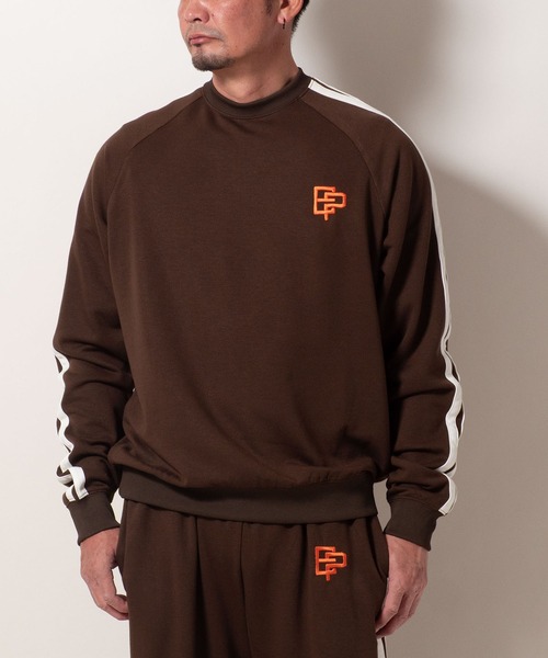 BAYBLO（ベイブロ）の「(SA) 裏起毛 ライン ロゴ トレーナー（スウェット・メンズ・ブラウン/ブラック/アイボリー/グレー・M/L/LL）」の15枚目の写真