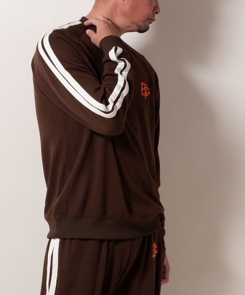 BAYBLO（ベイブロ）の「(SA) 裏起毛 ライン ロゴ トレーナー（スウェット・メンズ・ブラウン/ブラック/アイボリー/グレー・M/L/LL）」の17枚目の写真