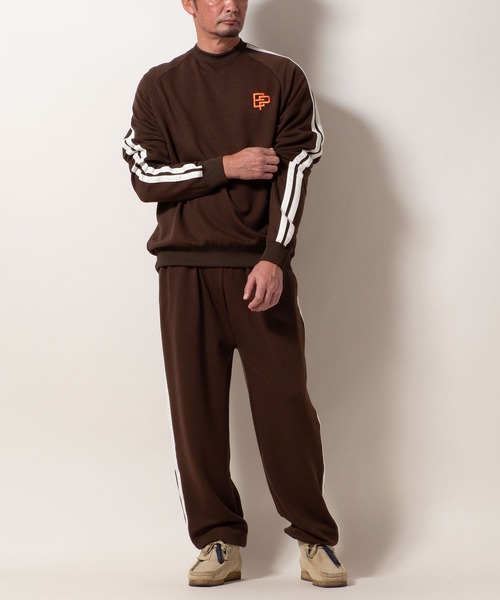 BAYBLO（ベイブロ）の「(SA) 裏起毛 ライン ロゴ トレーナー（スウェット・メンズ・ブラウン/ブラック/アイボリー/グレー・M/L/LL）」の18枚目の写真