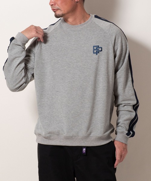 BAYBLO（ベイブロ）の「(SA) 裏起毛 ライン ロゴ トレーナー（スウェット・メンズ・ブラウン/ブラック/アイボリー/グレー・M/L/LL）」の20枚目の写真