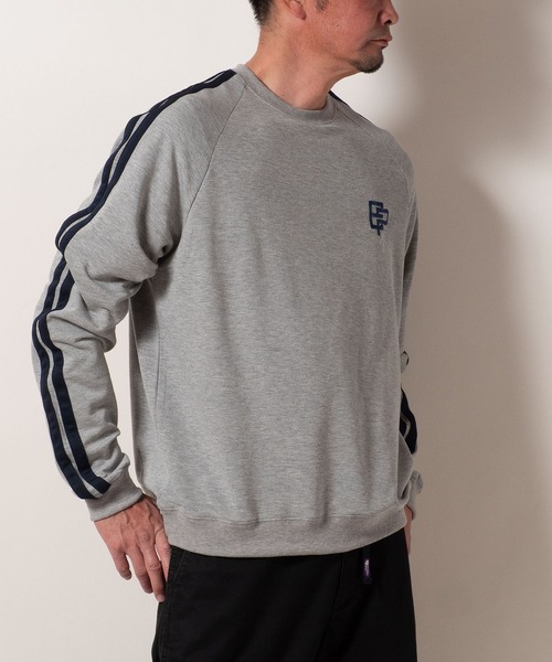 BAYBLO（ベイブロ）の「(SA) 裏起毛 ライン ロゴ トレーナー（スウェット・メンズ・ブラウン/ブラック/アイボリー/グレー・M/L/LL）」の22枚目の写真