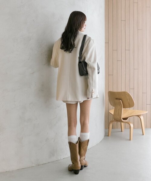 mystic（ミスティック）の「ＴＲショートパンツ（その他パンツ・レディース・ベージュ/ブラック/アイボリー/ネイビー・2/1）」の12枚目の写真