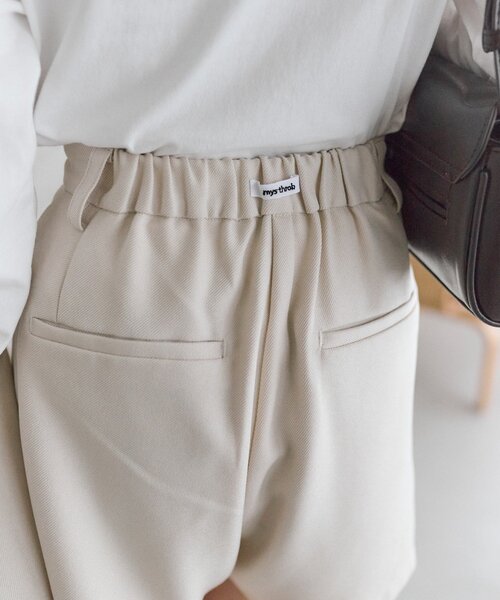 mystic（ミスティック）の「ＴＲショートパンツ（その他パンツ・レディース・ベージュ/ブラック/アイボリー/ネイビー・2/1）」の18枚目の写真