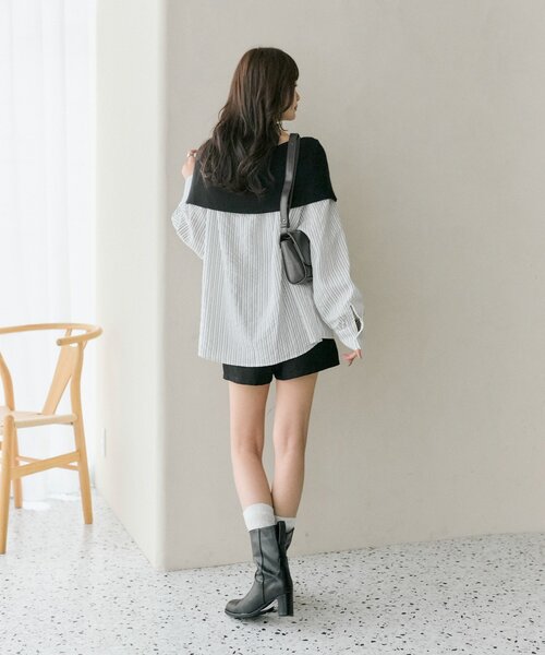 mystic（ミスティック）の「ＴＲショートパンツ（その他パンツ・レディース・ベージュ/ブラック/アイボリー/ネイビー・2/1）」の20枚目の写真