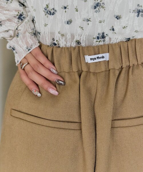 mystic（ミスティック）の「ＴＲショートパンツ（その他パンツ・レディース・ベージュ/ブラック/アイボリー/ネイビー・2/1）」の7枚目の写真