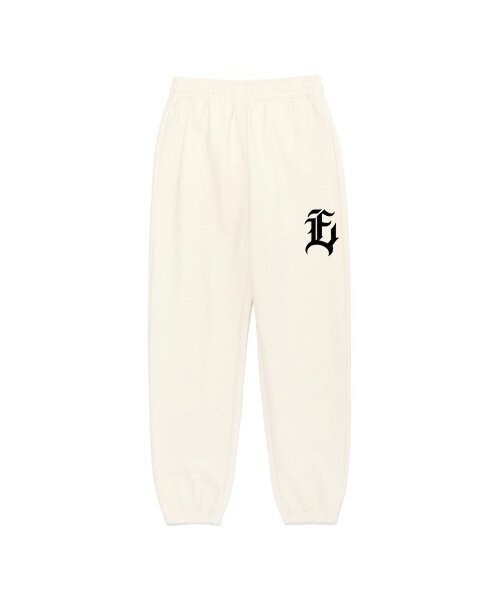 EIGHTVOLUME(エイトボリューム)の「EV E エンブレムジョガーパンツ (アイボリー)(スウェットパンツ・メンズ・その他・ONESIZE)」の1枚目の写真