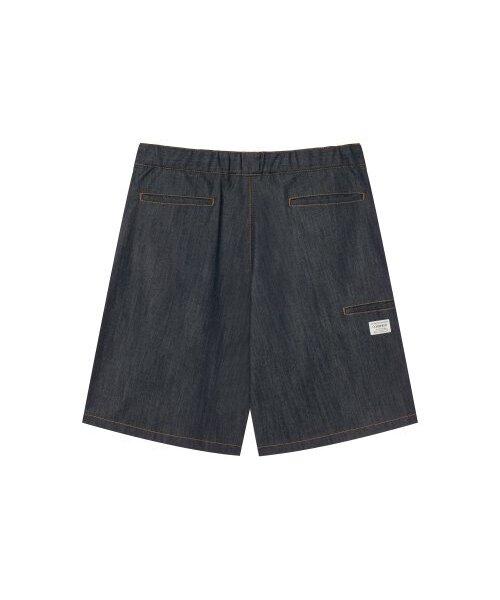 CONTEMENT(コンテメント)の「LYOCELL DENIM LOOSE FIT SHORTS(その他パンツ・メンズ・ダークネイビー・MEDIUM/LARGE/X-LARGE)」の6枚目の写真