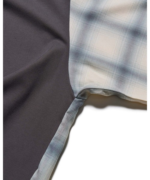 SOPHNET.（ソフネット）の「FABRIC-MIX L/S TOP（Tシャツ/カットソー・メンズ・ブラック/オフホワイト・1/2/3/4/5）」の6枚目の写真