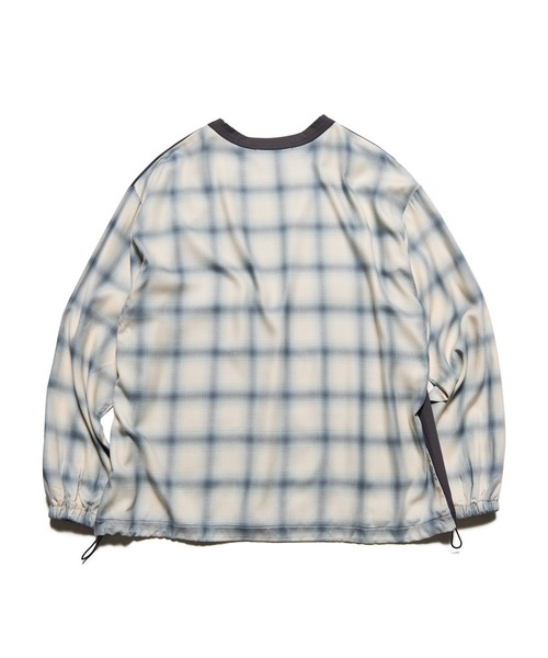 SOPHNET.（ソフネット）の「FABRIC-MIX L/S TOP（Tシャツ/カットソー・メンズ・ブラック/オフホワイト・1/2/3/4/5）」の4枚目の写真