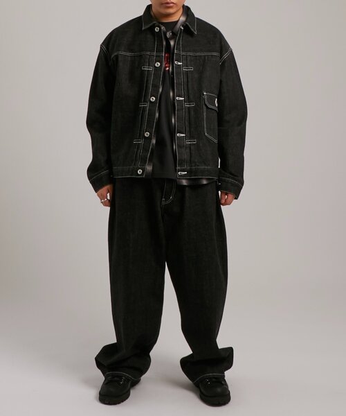 Sourcream（サワークリーム）の「【Sourcream】デニムトラッカージャケット（デニムジャケット・レディース・ブラック/インディゴブルー/アイボリー・FREE）」の20枚目の写真