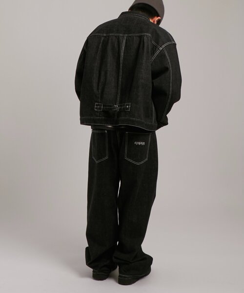 Sourcream（サワークリーム）の「【Sourcream】デニムトラッカージャケット（デニムジャケット・レディース・ブラック/インディゴブルー/アイボリー・FREE）」の19枚目の写真