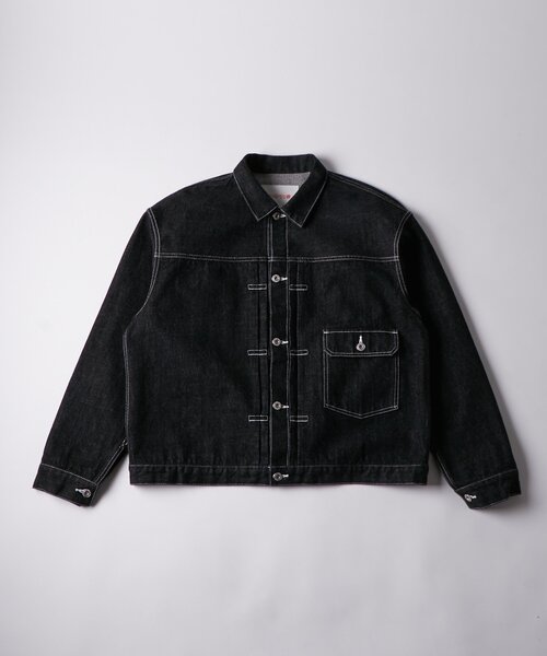 Sourcream（サワークリーム）の「【Sourcream】デニムトラッカージャケット（デニムジャケット・レディース・ブラック/インディゴブルー/アイボリー・FREE）」の18枚目の写真