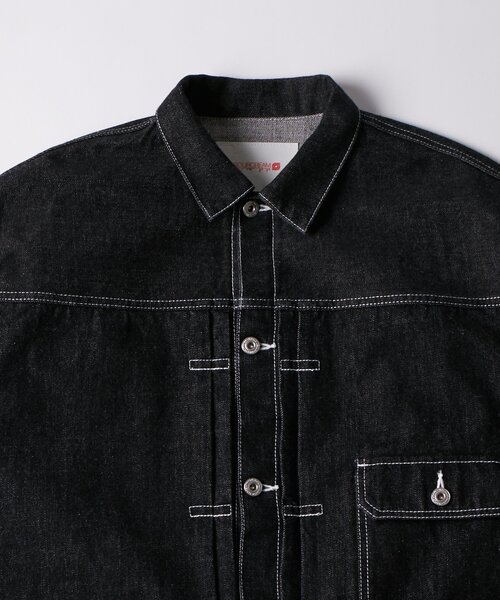 Sourcream（サワークリーム）の「【Sourcream】デニムトラッカージャケット（デニムジャケット・レディース・ブラック/インディゴブルー/アイボリー・FREE）」の17枚目の写真