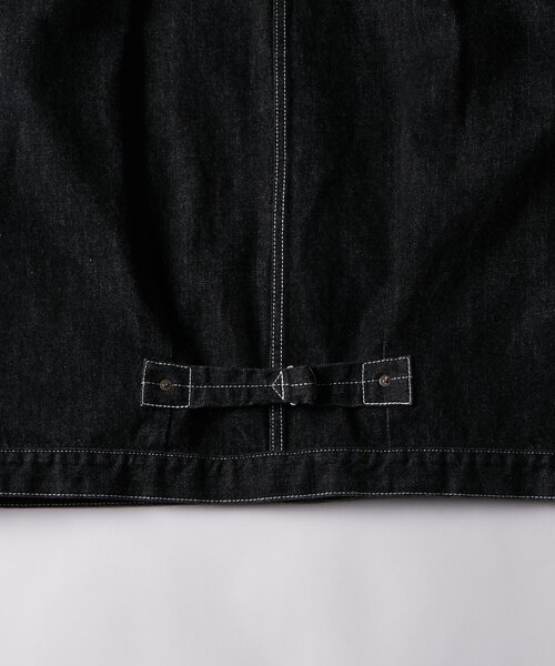 Sourcream（サワークリーム）の「【Sourcream】デニムトラッカージャケット（デニムジャケット・レディース・ブラック/インディゴブルー/アイボリー・FREE）」の14枚目の写真