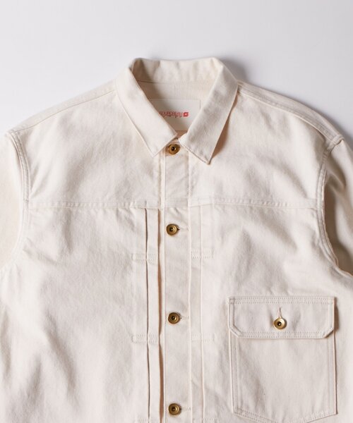 Sourcream（サワークリーム）の「【Sourcream】デニムトラッカージャケット（デニムジャケット・レディース・ブラック/インディゴブルー/アイボリー・FREE）」の12枚目の写真