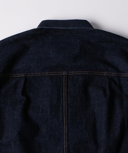 Sourcream（サワークリーム）の「【Sourcream】デニムトラッカージャケット（デニムジャケット・レディース・ブラック/インディゴブルー/アイボリー・FREE）」の5枚目の写真