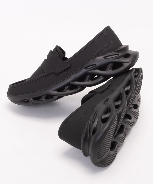 SVEC(シュベック)の「ボリュームソール スニーカー ローファー(ローファー・レディース・ブラック・41/40/39/38/37/36/46/45/44/43/42)」の5枚目の写真