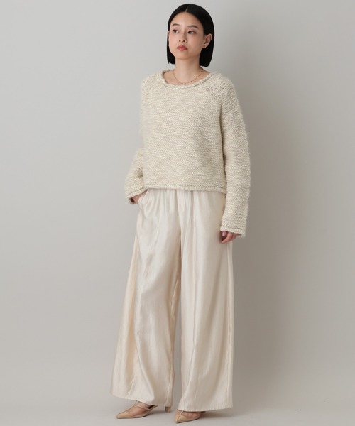 A part by（アパートバイ）の「MIXヤーンニットプルオーバー（ニット/セーター・レディース・チャコールグレー/アイボリー・FREE）」の3枚目の写真