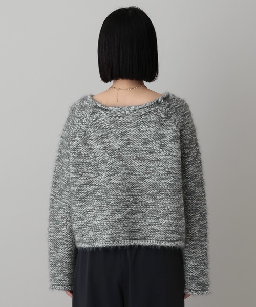 A part by（アパートバイ）の「MIXヤーンニットプルオーバー（ニット/セーター・レディース・チャコールグレー/アイボリー・FREE）」の18枚目の写真