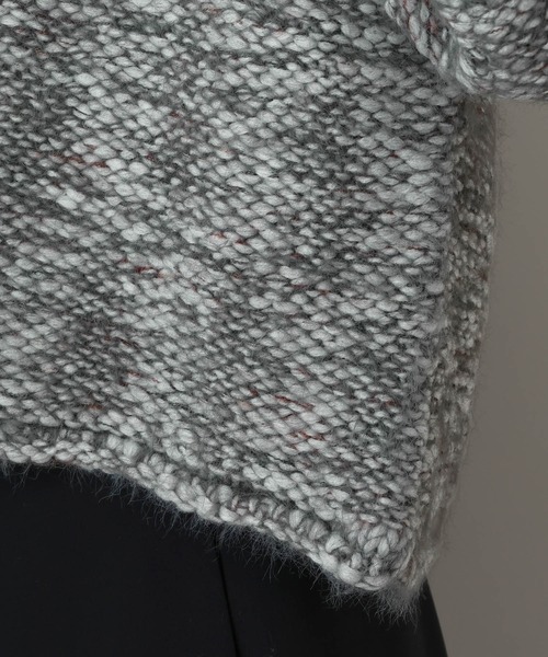 A part by（アパートバイ）の「MIXヤーンニットプルオーバー（ニット/セーター・レディース・チャコールグレー/アイボリー・FREE）」の22枚目の写真