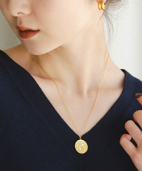 chibi jewels/チビジュエルズ Native Coin Medallion Necklace
