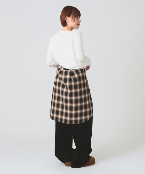 Ray BEAMS（レイビームス）の「【4/2値下げ】アシメ ネック ドレープ（Tシャツ/カットソー・レディース・ブラック/ピンク/ホワイト・ONE SIZE）」の8枚目の写真