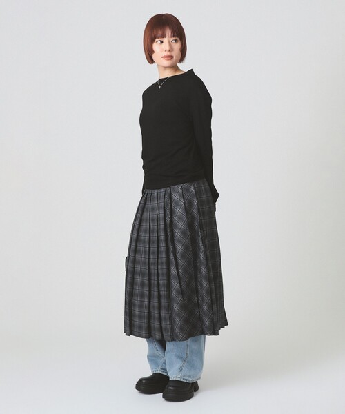 Ray BEAMS（レイビームス）の「【4/2値下げ】アシメ ネック ドレープ（Tシャツ/カットソー・レディース・ブラック/ピンク/ホワイト・ONE SIZE）」の11枚目の写真