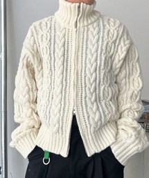 UNDERSTATEMENTs | 【ユニセックス】Springショート丈ドライバーズケーブルニット(ニット/セーター)