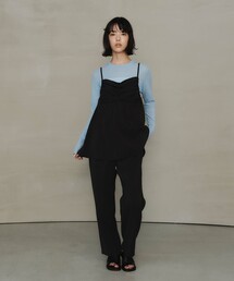 EMMEL REFINES | ＜EMMEL REFINES＞EM レイヤード キャミ サロペット(サロペット/オーバーオール)
