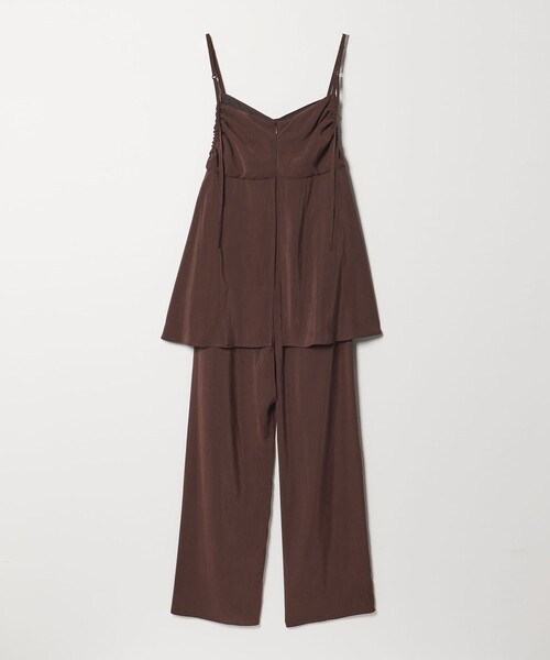 EMMEL REFINES（エメルリファインズ）の「＜EMMEL REFINES＞EM レイヤード キャミ サロペット（サロペット/オーバーオール・レディース・ブラック/ダークブラウン・S/M）」の9枚目の写真