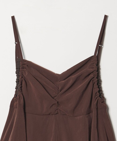 EMMEL REFINES（エメルリファインズ）の「＜EMMEL REFINES＞EM レイヤード キャミ サロペット（サロペット/オーバーオール・レディース・ブラック/ダークブラウン・S/M）」の10枚目の写真